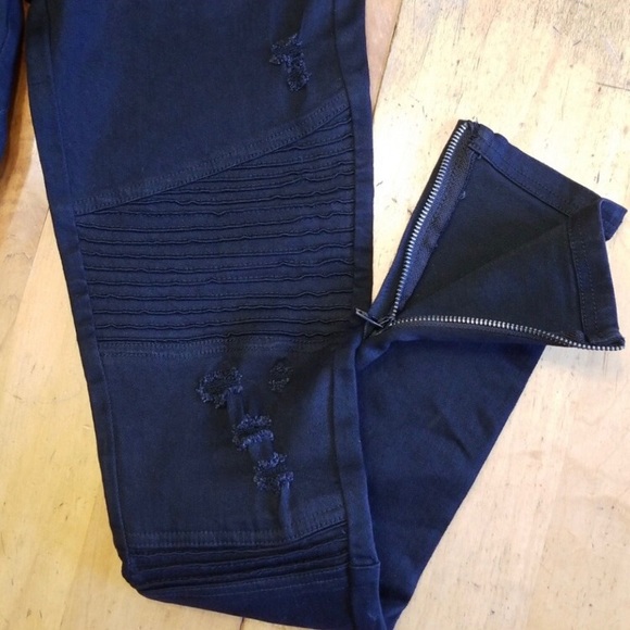 NWOT Dead Studios High Biker Distressed Jean sz6 - Picture 5 of 8